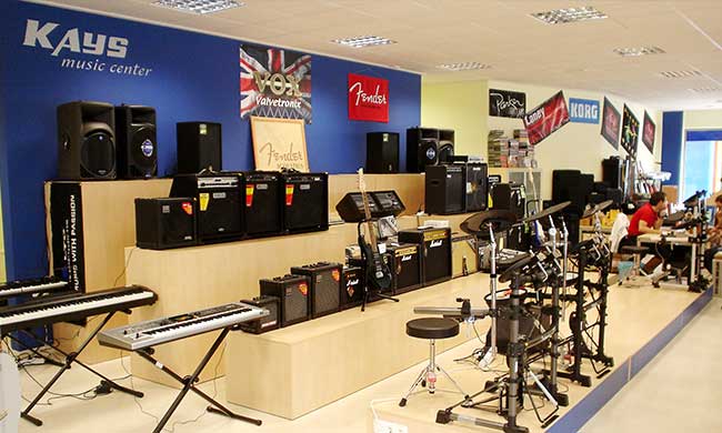 estanterias para tiendas de música en Murcia